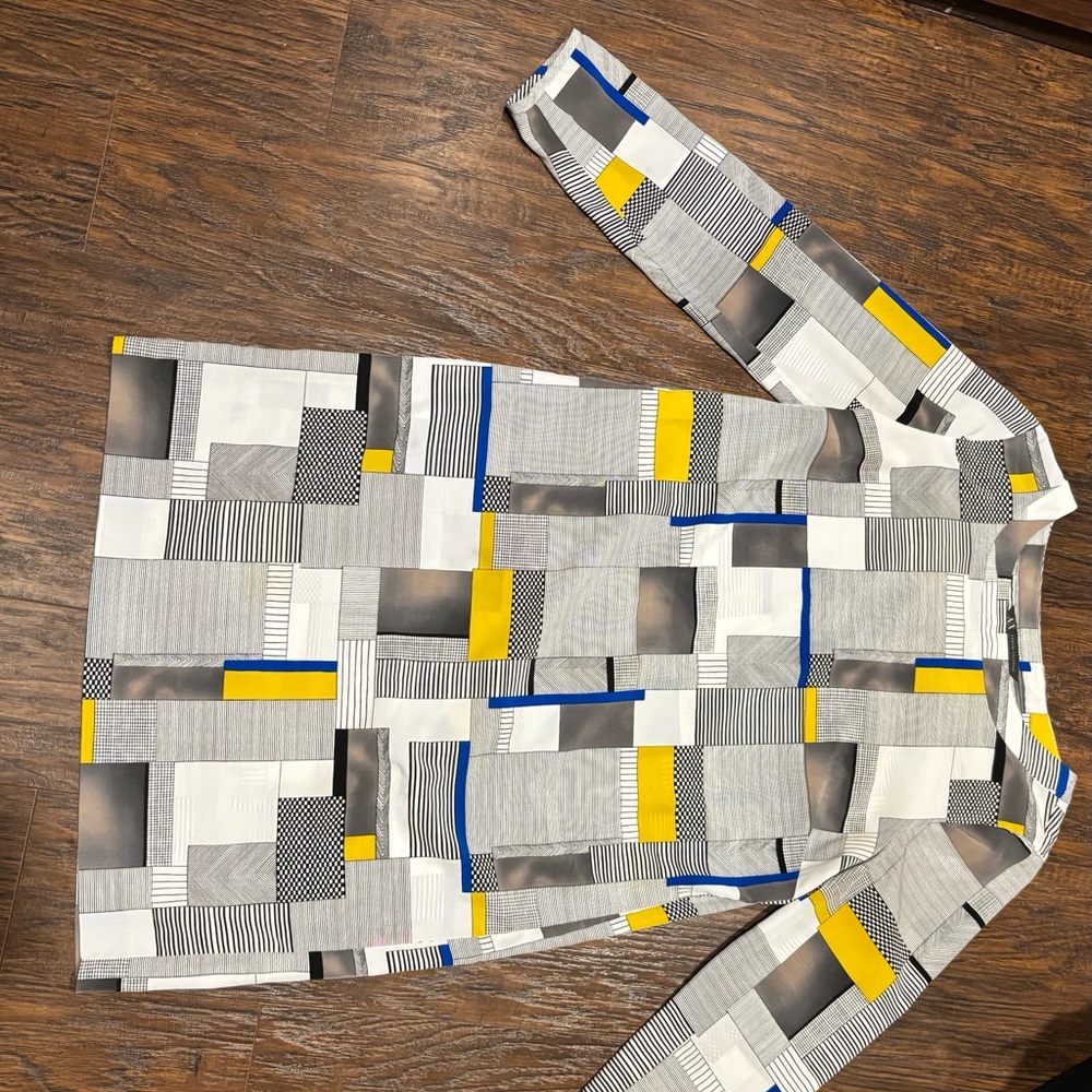 Armani Exchange Multicolor Geometric Dress